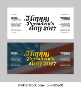 Happy President Day sale banner