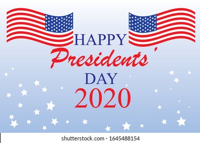 Happy Presidents Day 2020 vector