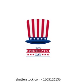 Happy presidents day america design background. Vector illstration