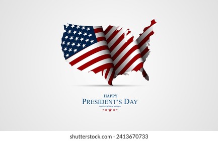 Happy President's Day Background Design. Banner, Poster, Greeting Card. Vector Illustration