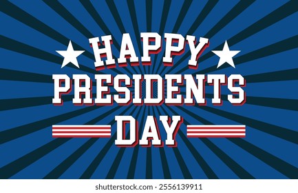 Happy President's Day Background Design. Banner, Poster, Greeting Card. Vector Illustration.EPS 10.