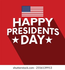 Happy President's Day Background Design. Banner, Poster, Greeting Card. Vector Illustration.EPS 10.