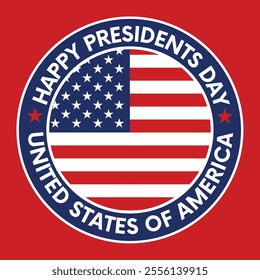 Happy President's Day Background Design. Banner, Poster, Greeting Card. Vector Illustration.EPS 10.