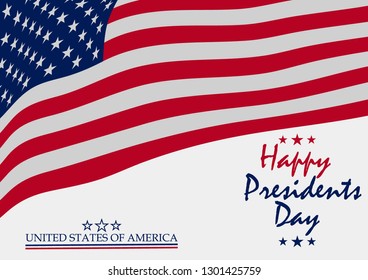 Happy Presidents Day Background. Happy Presidents Day greating card.