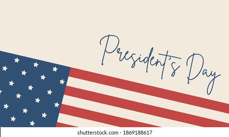 Happy President's Day Background Illustration Vector