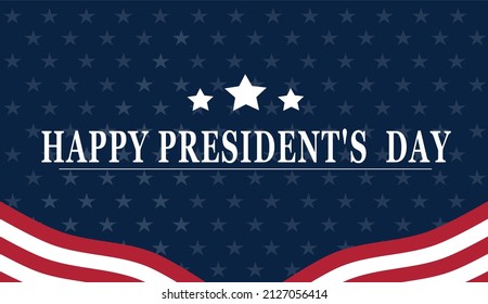 happy Presidents day background with stars	
