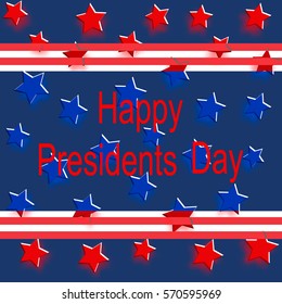 Happy Presidents Day background template.Vector illustration.