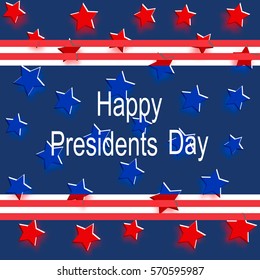 Happy Presidents Day background template.Vector illustration.
