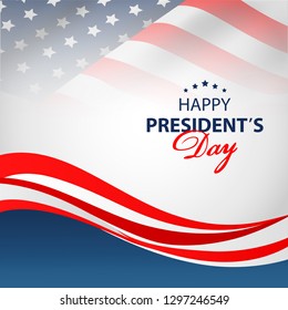 Happy Presidents Day background. Vector illustration