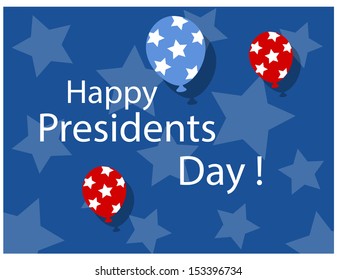 Happy Presidents Day Background Vector Illustration