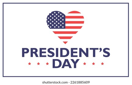 Happy President's Day background. Vector illustration.