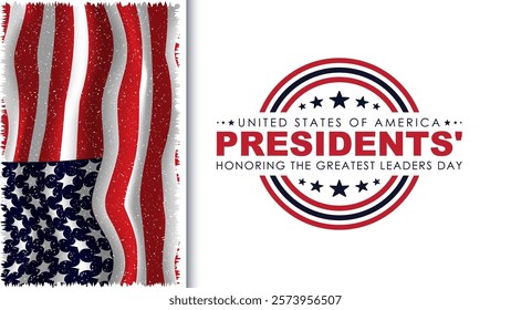 Happy Presidents Day card, Background, poster Vector illustration.