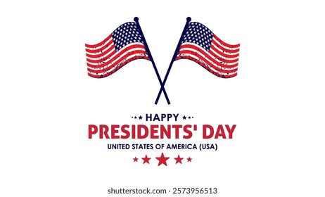 Happy Presidents Day card, Background, poster Vector illustration.