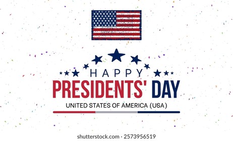 Happy Presidents Day card, Background, poster Vector illustration.