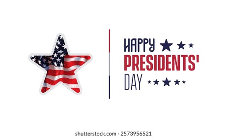 Happy Presidents Day card, Background, poster Vector illustration.