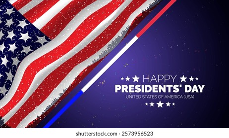 Happy Presidents Day card, Background, poster Vector illustration.