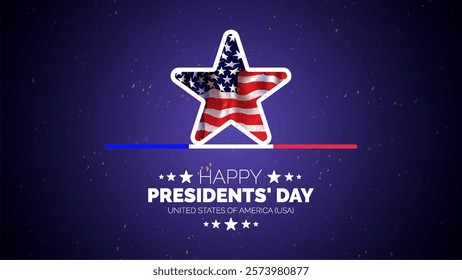 Happy Presidents Day card, Background, poster Vector illustration.