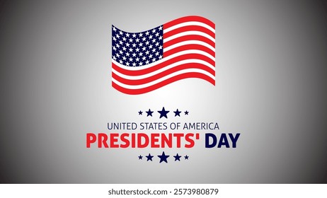 Happy Presidents Day card, Background, poster Vector illustration.