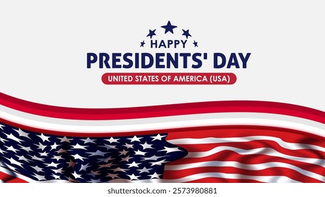 Happy Presidents Day card, Background, poster Vector illustration.