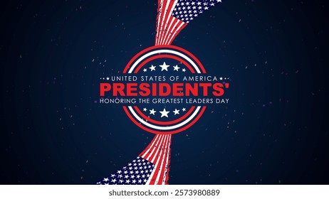 Happy Presidents Day card, Background, poster Vector illustration.