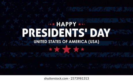 Happy Presidents Day card, Background, poster Vector illustration.