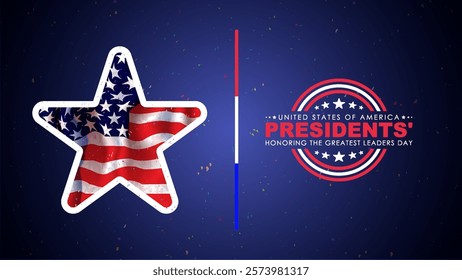 Happy Presidents Day card, Background, poster Vector illustration.