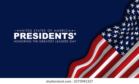 Happy Presidents Day card, Background, poster Vector illustration.