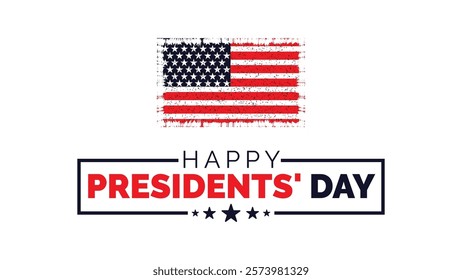 Happy Presidents Day card, Background, poster Vector illustration.