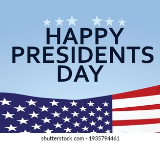 Happy presidents day card. vector illustration