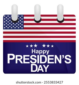 Happy presidents day card. vector illustration