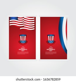 Happy Presidents Day Celebration Vector Template Design Illustration