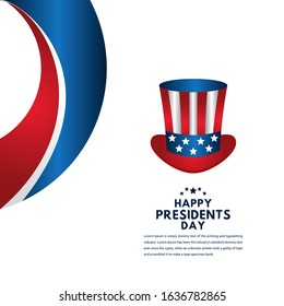 Happy Presidents Day Celebration Vector Template Design Illustration