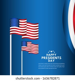 Happy Presidents Day Celebration Vector Template Design Illustration