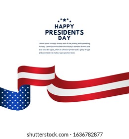 Happy Presidents Day Celebration Vector Template Design Illustration