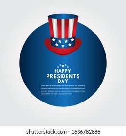 Happy Presidents Day Celebration Vector Template Design Illustration