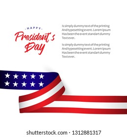 Happy President's Day Celebrations Vector Template Illustration