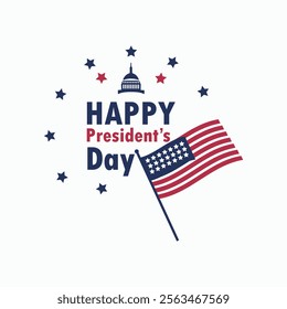 Happy Presidents Day Design Patriotic and Festive Celebration