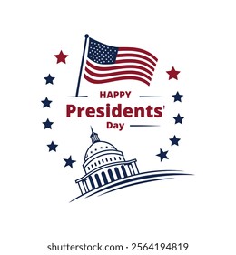 Happy Presidents Day Design Patriotic and Festive Celebration