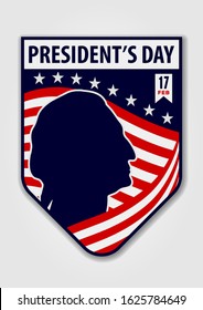 Happy President's day design template. Vintage style vector illustration.

