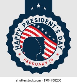 Happy President's day design template. Vintage style vector illustration