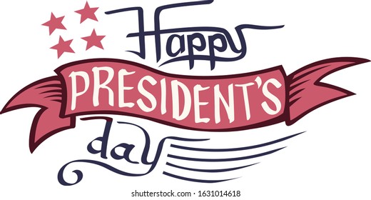 Happy President's Day emblem. Template president's day for sale banners, poster, website and landing page