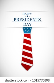 Happy Presidents Day. Greeting card, poster and banner. Vector Illustration