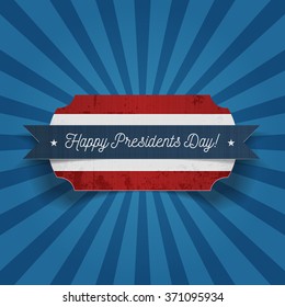 Happy Presidents Day greeting Card Template