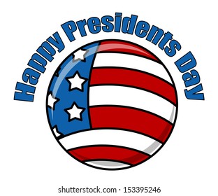 Happy Presidents Day Icon Vector