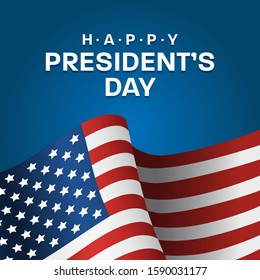 Happy President's Day | Independence Gretting vector card | Banner