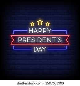 Happy President's Day Neon Signs 