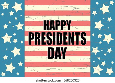 Happy Presidents Day on the American Flag