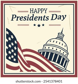 Happy President Day Poster Design