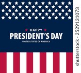 Happy Presidents Day United States Of America Background Vector Illustration