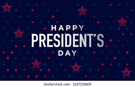 Happy President's Day in United States. Washington's Birthday. Poster, banner and background